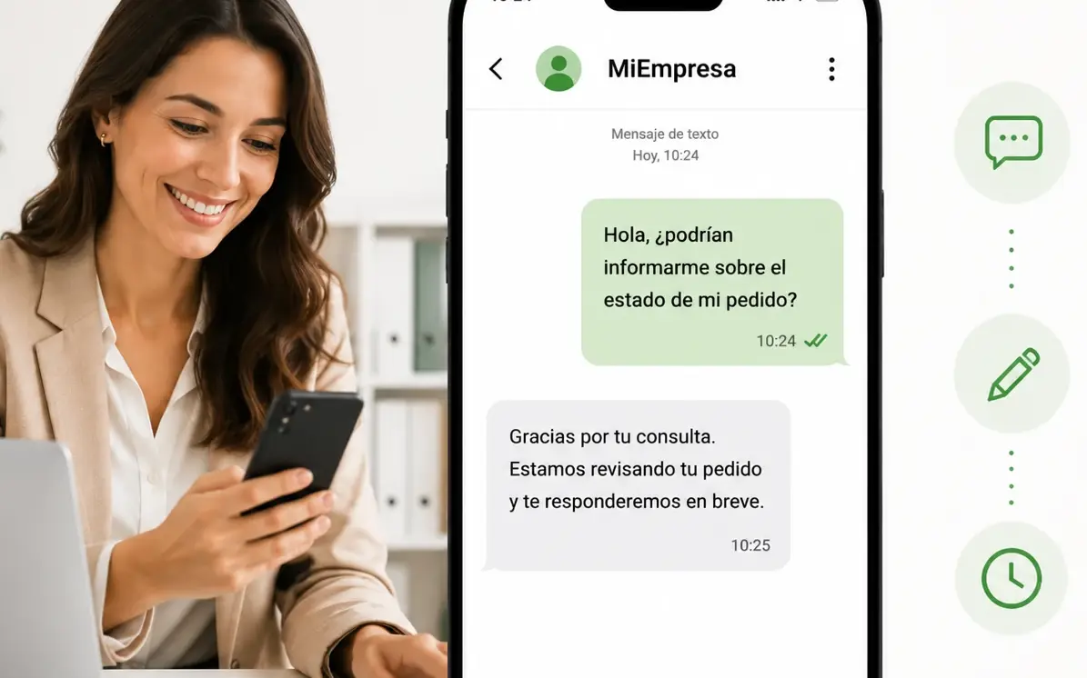 SMS bidireccional para atención al cliente y gestión de respuestas