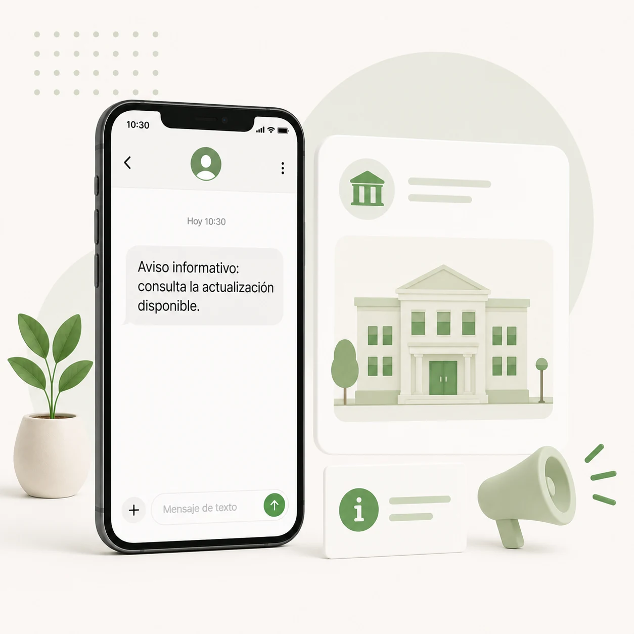SMS para comunicaciones institucionales